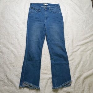 Coldwater Creek Slight Flare Raw Hem Jeans Size 6 – High Rise Light Wash